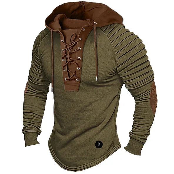 Sweat à capuche à lacets pour homme