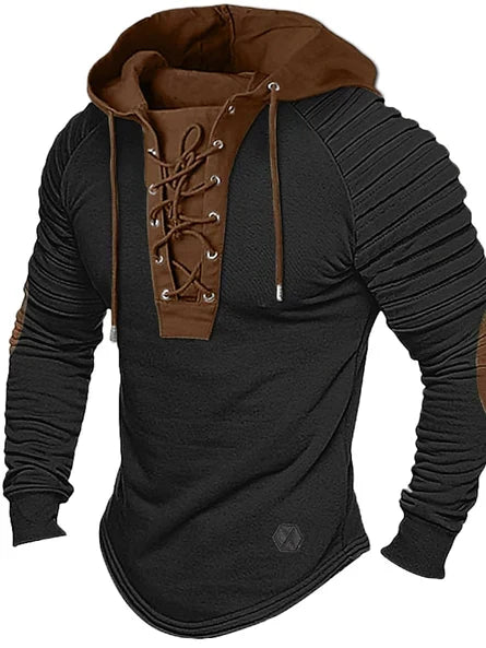Sweat à capuche à lacets pour homme