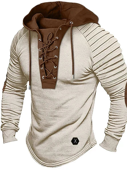 Sweat à capuche à lacets pour homme