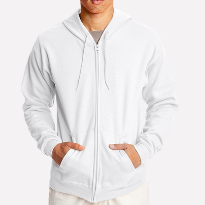 Sweat à capuche à zip intégral homme