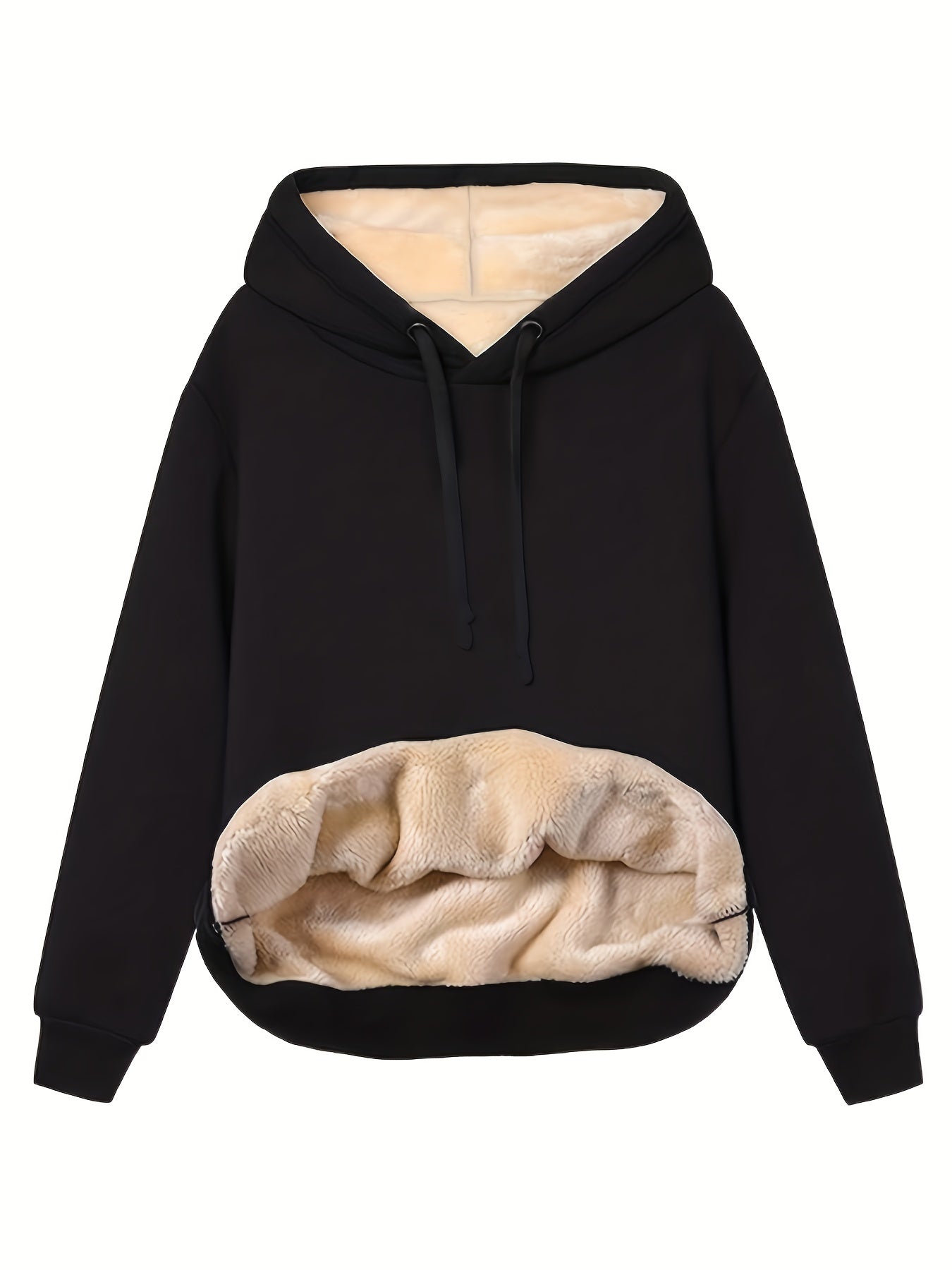 Sweat à capuche doublé en polaire