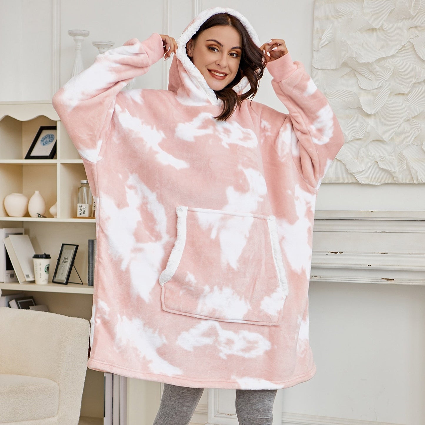 Sweat à capuche et couverture | agréable combinaison d’un sweat à capuche doux et d’une couverture confortable réunis en un seul!