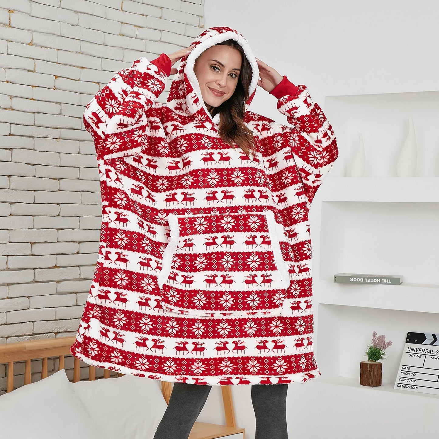 Sweat à capuche et couverture | agréable combinaison d’un sweat à capuche doux et d’une couverture confortable réunis en un seul!