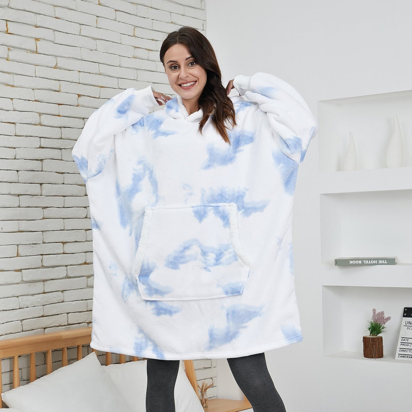 Sweat à capuche et couverture | agréable combinaison d’un sweat à capuche doux et d’une couverture confortable réunis en un seul!