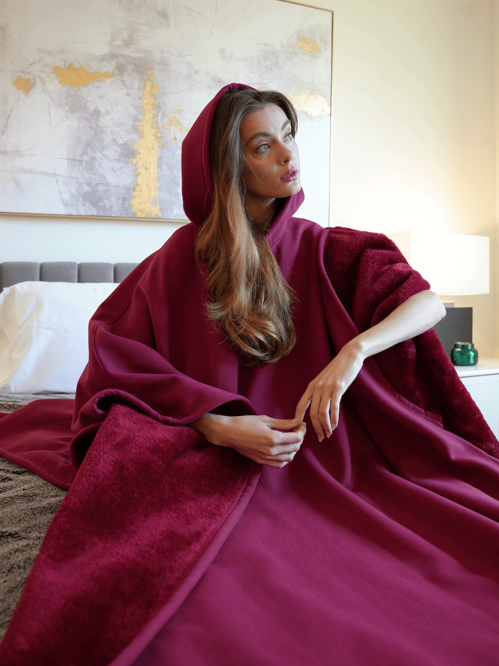 Sweat à capuche lesté et douillet