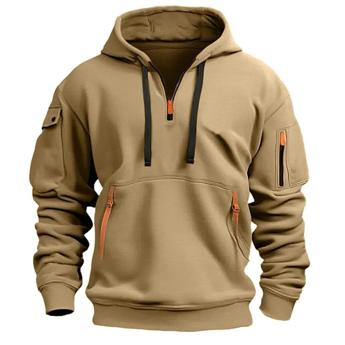 Sweat à capuche pour homme à poches multiples