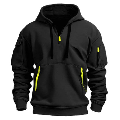 Sweat à capuche pour homme à poches multiples