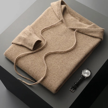 Sweat à capuche pour homme avec cordon de serrage et manches longues