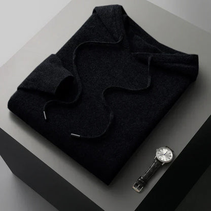 Sweat à capuche pour homme avec cordon de serrage et manches longues
