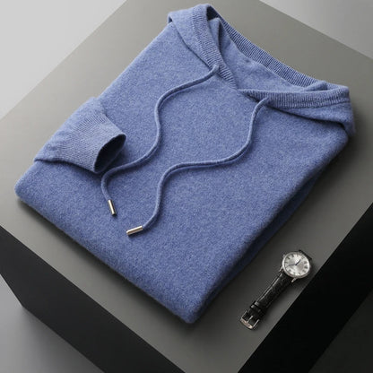 Sweat à capuche pour homme avec cordon de serrage et manches longues