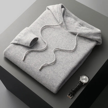 Sweat à capuche pour homme avec cordon de serrage et manches longues