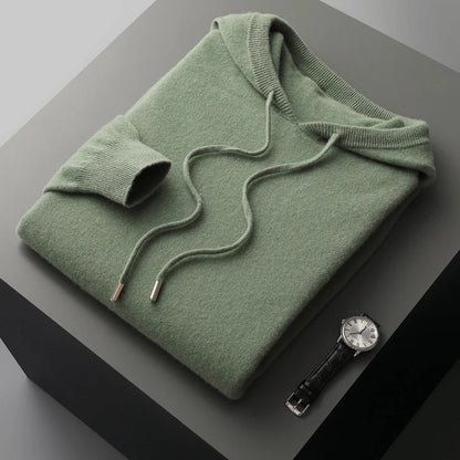 Sweat à capuche pour homme avec cordon de serrage et manches longues