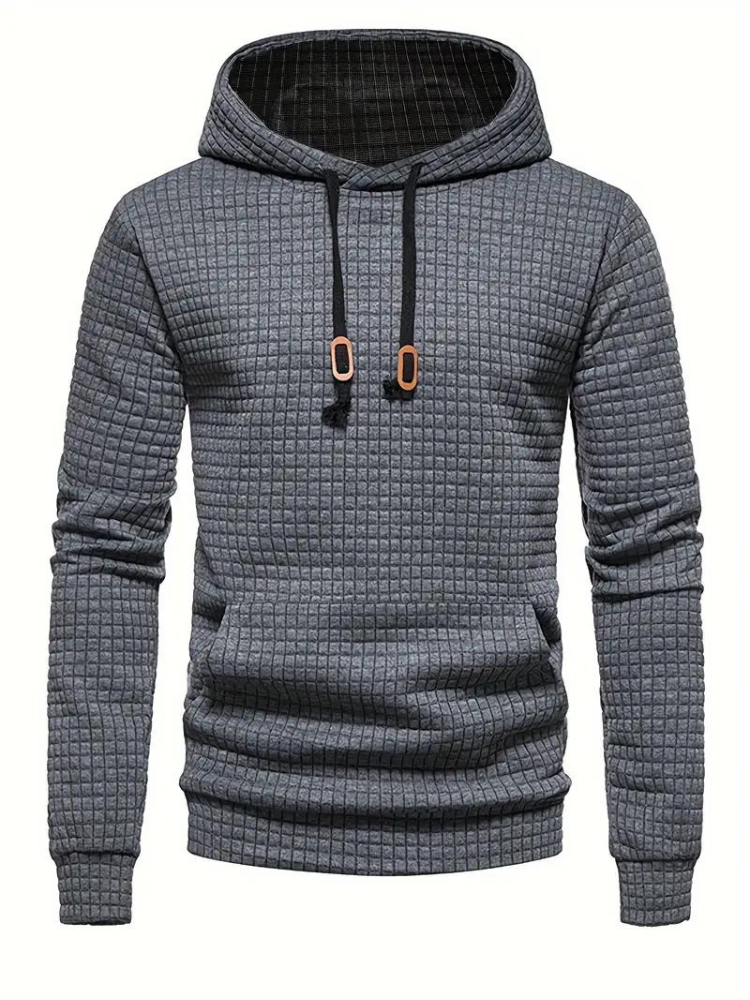 Sweat à capuche texturé à enfiler pour homme