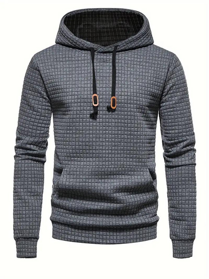 Sweat à capuche texturé à enfiler pour homme