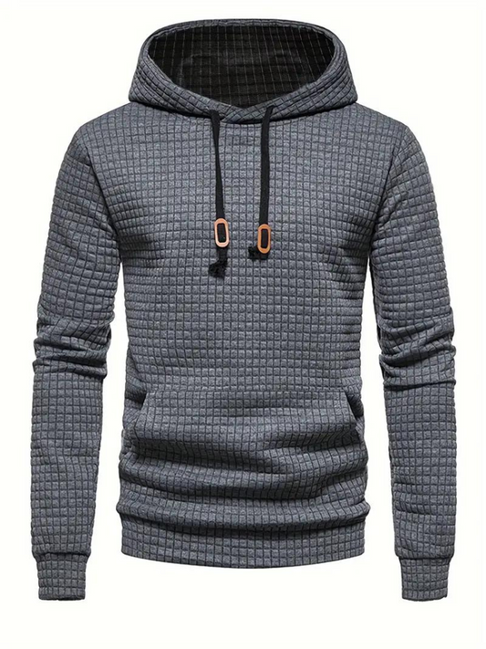Sweat à capuche texturé à enfiler pour homme