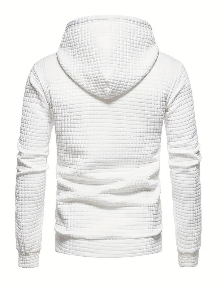 Sweat à capuche texturé à enfiler pour homme