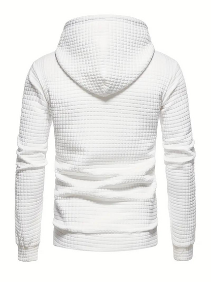 Sweat à capuche texturé à enfiler pour homme