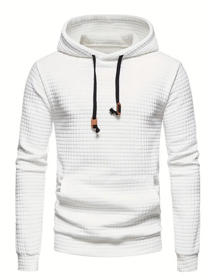 Sweat à capuche texturé à enfiler pour homme