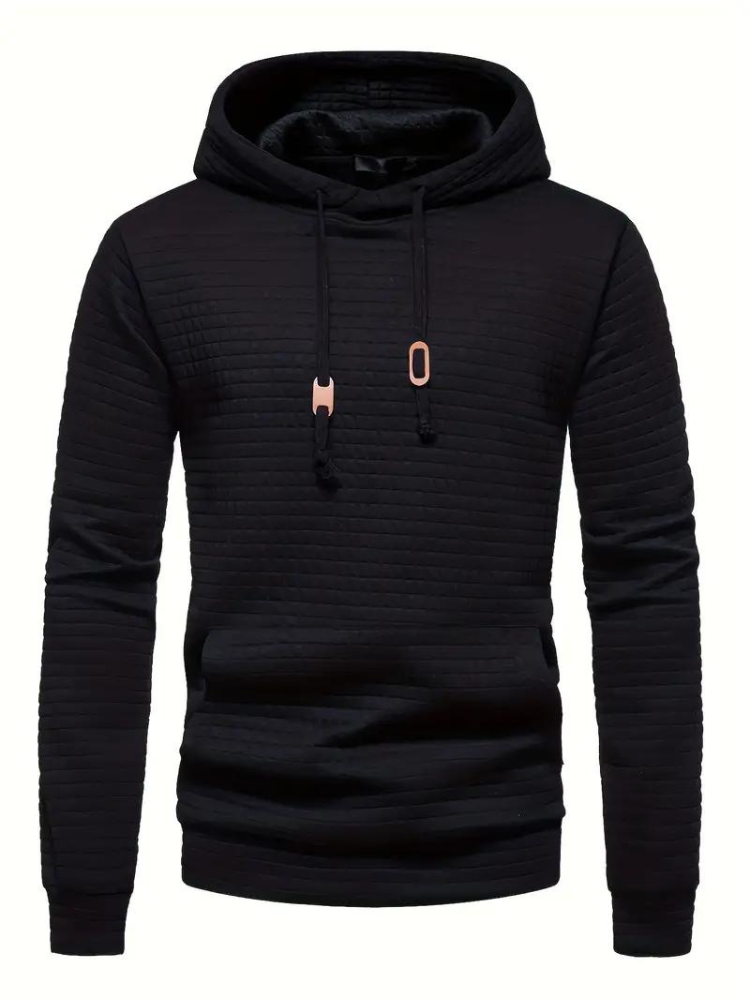 Sweat à capuche texturé à enfiler pour homme