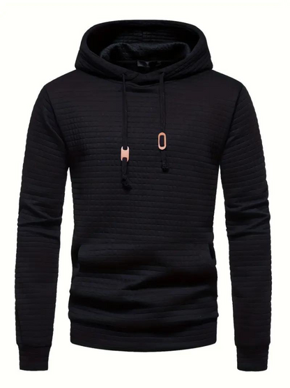 Sweat à capuche texturé à enfiler pour homme