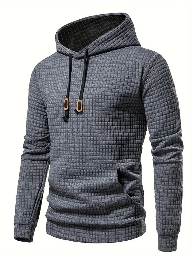 Sweat à capuche texturé à enfiler pour homme