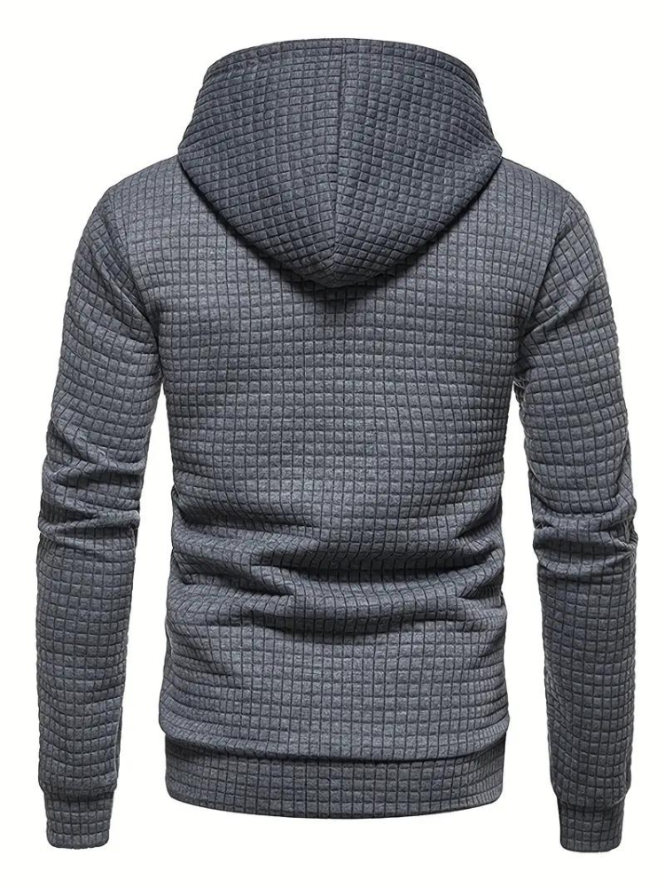 Sweat à capuche texturé à enfiler pour homme