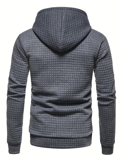 Sweat à capuche texturé à enfiler pour homme