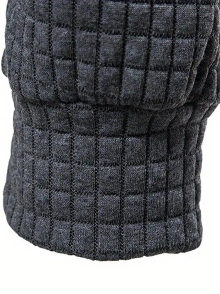 Sweat à capuche texturé à enfiler pour homme