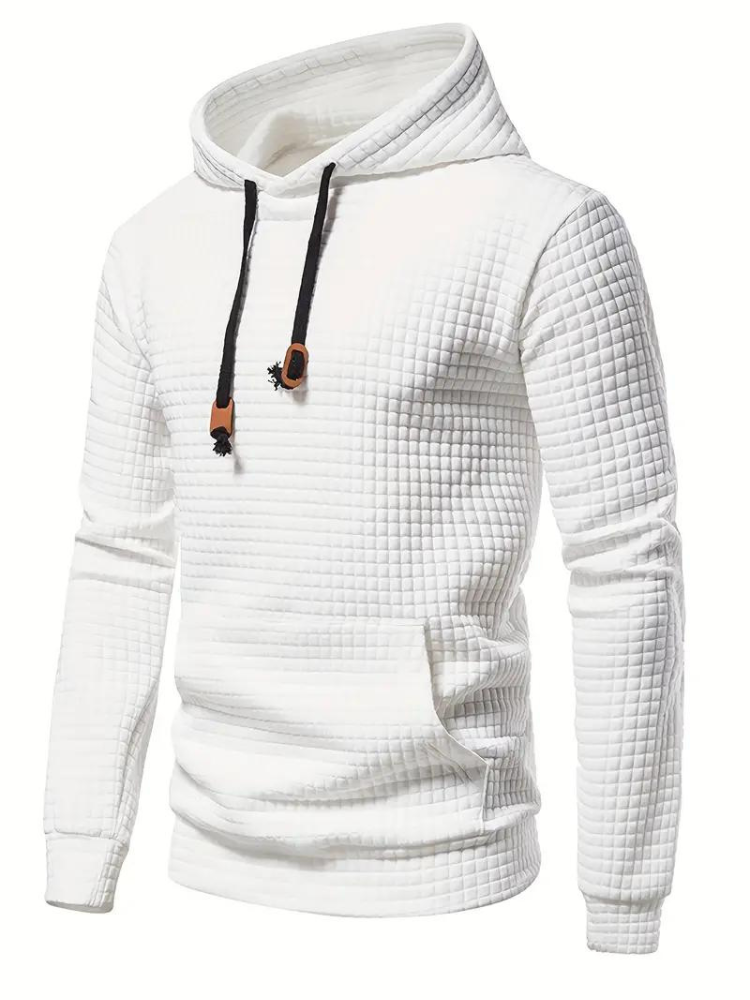 Sweat à capuche texturé à enfiler pour homme