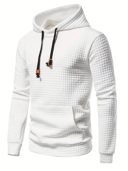 Sweat à capuche texturé à enfiler pour homme