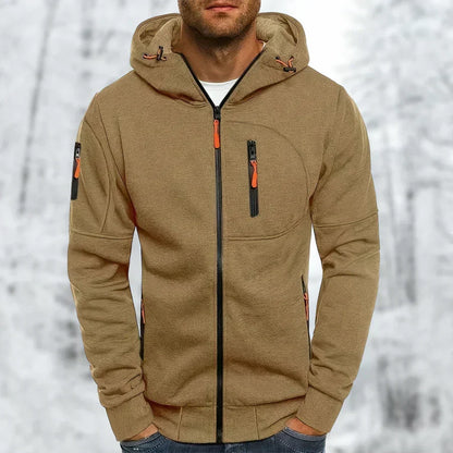 Sweat à capuche zippé élégant pour homme