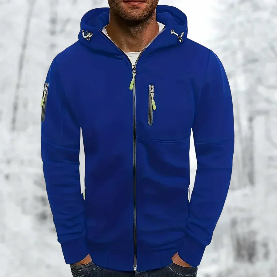 Sweat à capuche zippé élégant pour homme