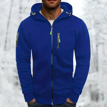 Sweat à capuche zippé élégant pour homme