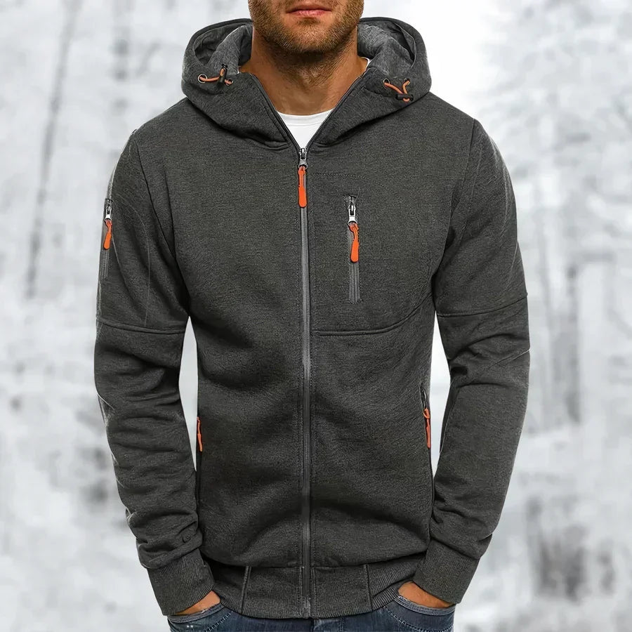 Sweat à capuche zippé élégant pour homme