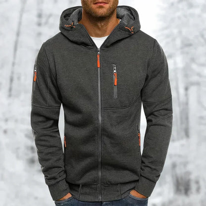 Sweat à capuche zippé élégant pour homme