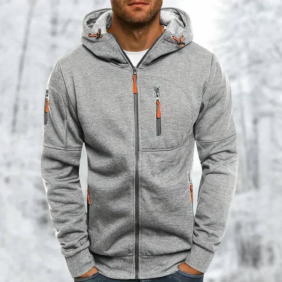 Sweat à capuche zippé élégant pour homme
