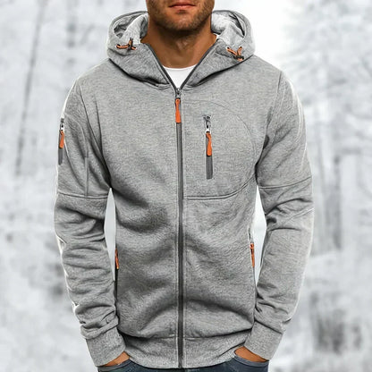 Sweat à capuche zippé élégant pour homme