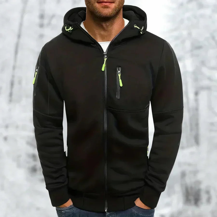 Sweat à capuche zippé élégant pour homme