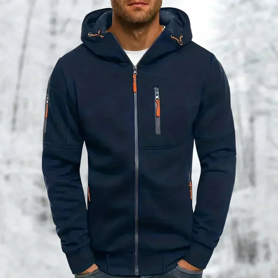 Sweat à capuche zippé élégant pour homme