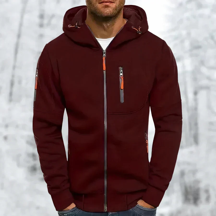 Sweat à capuche zippé élégant pour homme