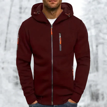 Sweat à capuche zippé élégant pour homme