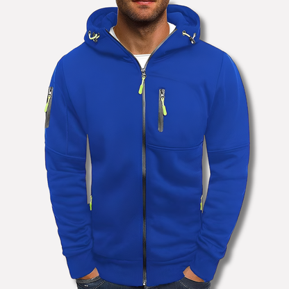 Sweat à capuche zippé élégant pour homme