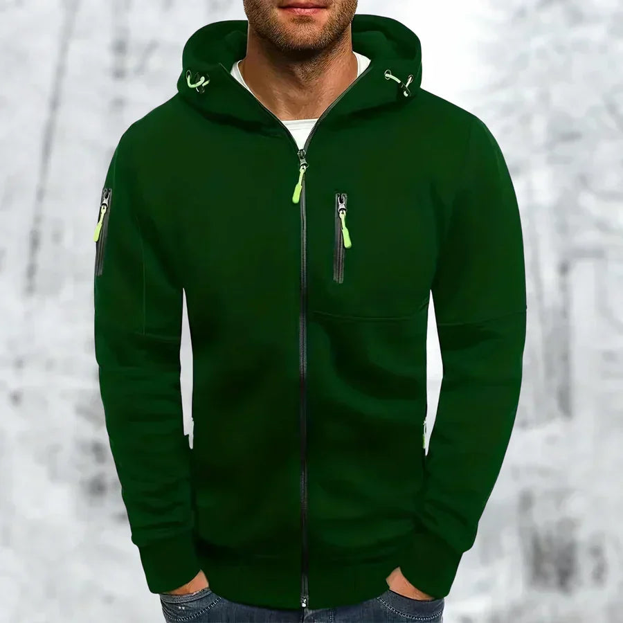 Sweat à capuche zippé élégant pour homme