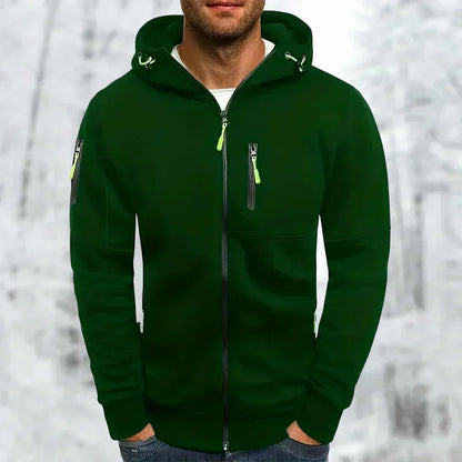 Sweat à capuche zippé élégant pour homme