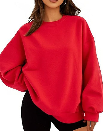 Sweat-shirt oversize décontracté à coupe ample pour femme