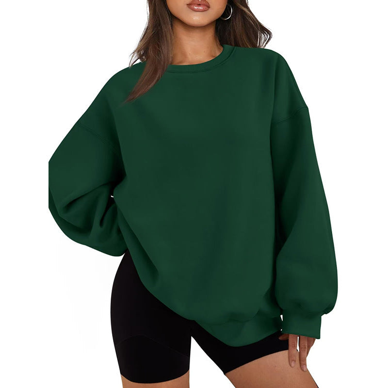 Sweat-shirt oversize décontracté à coupe ample pour femme