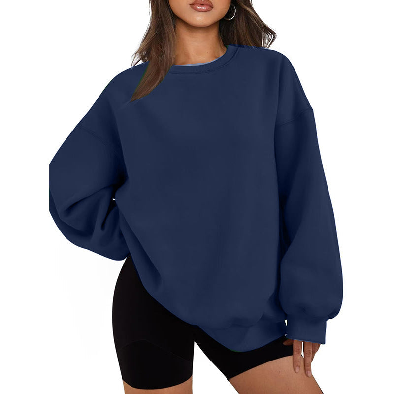 Sweat-shirt oversize décontracté à coupe ample pour femme