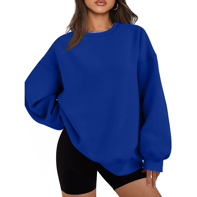 Sweat-shirt oversize décontracté à coupe ample pour femme
