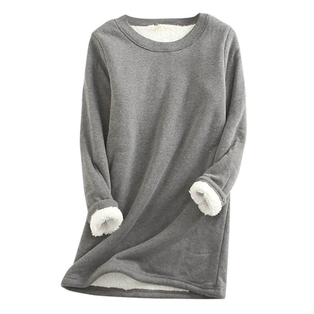 Sweat-shirts douillets doublés en polaire pour femmes
