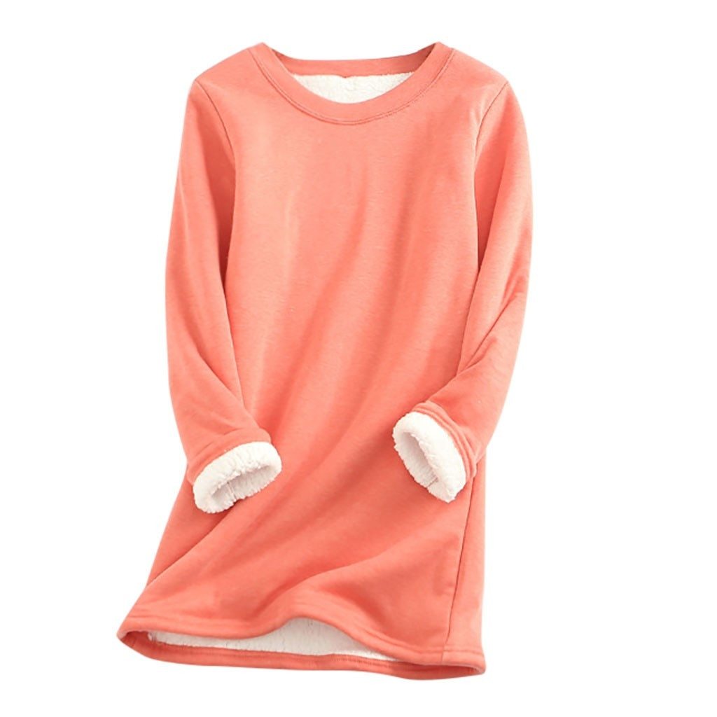 Sweat-shirts douillets doublés en polaire pour femmes